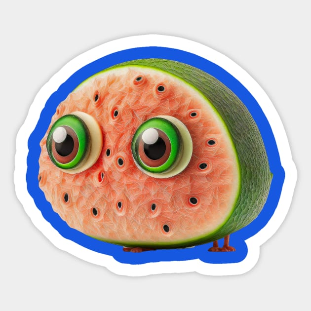 Kawaii watermelon sugar Sticker by Cheebies